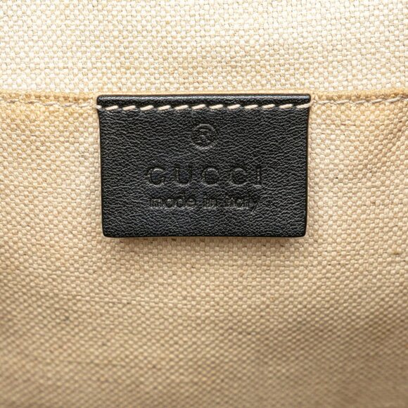 GUCCI Black Leather Backpack main image 8